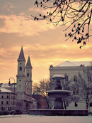 Winter_St. Ludwig München and the fountain in front of LMU main building_CC-Namensnennung_(Bild_Katarzyna T.)