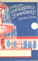 Plakatentwurf „2. Großes Universitätssommerfest“ im Juli 1981 (Kustodie-E-0011)
